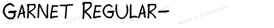 Garnet Regular字体转换